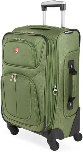 Vista 217 de SwissGear - Equipaje suave expandible Sion con ruedas, Negro