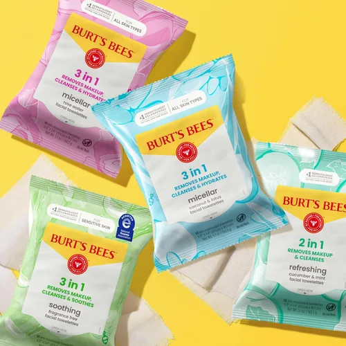 Vista 10 de Toallitas de limpieza facial para piel sensible de Burt’s Bees