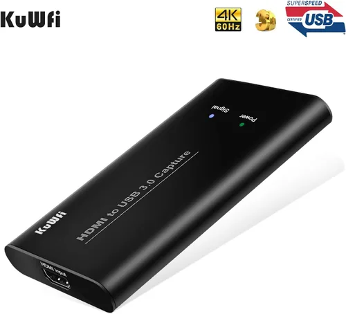 Vista 2 de KuWFi Tarjetas de captura para PC Gaming HDMI a USB3.0 Tarjetas de captura de audio y video