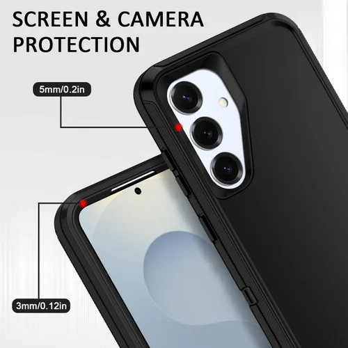 Vista 3 de Funda para Samsung Galaxy S25 Plus/S24 Plus [a prueba de golpes] [3 capas] [grado militar] protección de cuerpo completo, resistente y resistente
