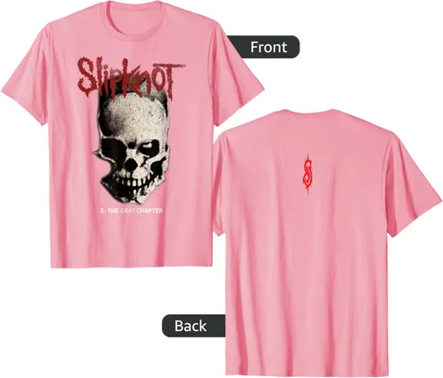 Vista 95 de Slipknot Tribal Calavera playera, niños 12, Rojo