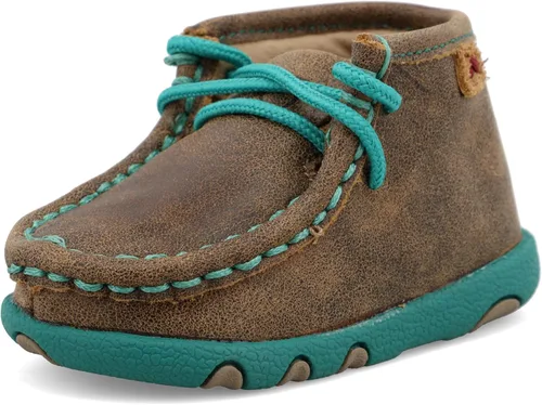 Vista 16 de Twisted X Zapato de conducción chukka para bebé Beige multicolor