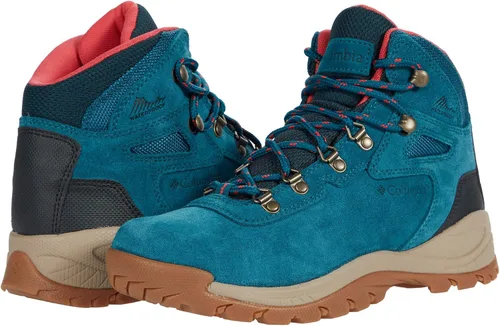 Vista 17 de Columbia Botas de senderismo discontinuas Newton Ridge Plus impermeables para mujer Alce/Montaña Rojo