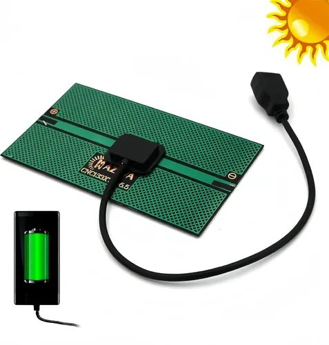 Vista 2 de Nuevo panel solar banco de energía 1.65 W 5.5 V 300 mA USB portátil impermeable mini panel solar, para pequeños productos de batería senderismo