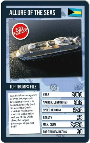Vista 3 de Juego de cartas Ships Top Trumps