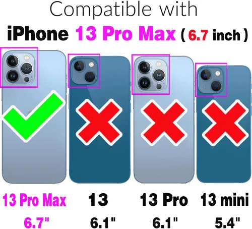 Vista 2 de Asuwish Funda de teléfono para iPhone 13 Pro Max 2021 de 6.7 pulgadas con protector de pantalla, híbrida, lindo mármol, cuerpo completo, duro