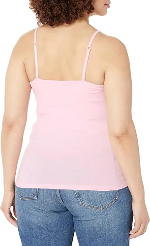 Vista 2 de Hanes - Cami de algodón elástico para mujer con sostén integrado