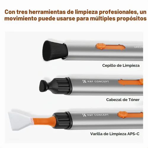 Vista 3 de K&F CONCEPT Bolígrafo versátil de limpieza de lentes de interruptor