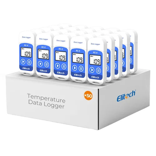 Vista 9 de Elitech Registrador de datos de temperatura USB RC-5 32000 puntos de alta precisión (paquete de 3)