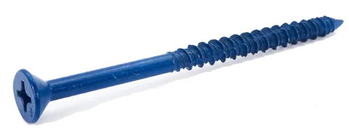 Vista 13 de CONFAST Tornillo de Anclaje para Concreto Phillips Plano Azul de 1/4" x 1-1/4" con Broca para Anclaje en Mampostería, Bloque o Ladrillo