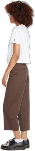 Vista 3 de Volcom Pantalón chino estilo novio de gran tamaño Whatwhat para mujer, PARENT