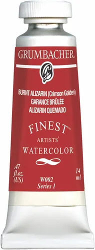 Vista 10 de Grumbacher Pintura de acuarela Finest, 0.5 fl oz/0.47 oz, carmesí lizarina