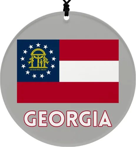 Vista 27 de Missouri Christmas Ornament - Festive Design Featuring State Flag - 2026 Hanging Acrylic Disc Decoration for Tree - Unique and Home Decor