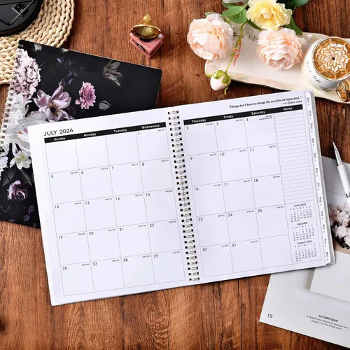 Vista 8 de Planificador Mensual 2026-2027 - Planificador de Calendario Mensual Grande 2026-2027, 9'' x 11'', enero 2026 - diciembre 2027, calendario de 2 años