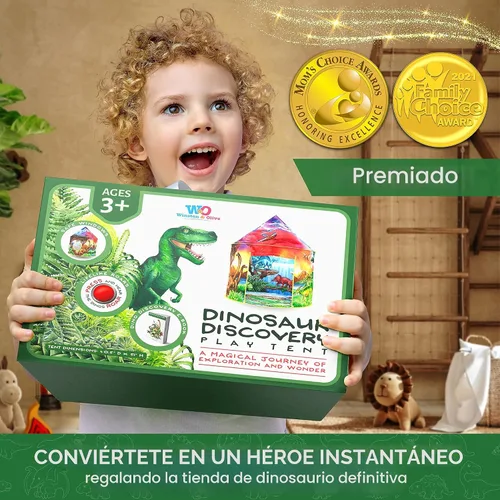 Vista 6 de W&O - Tienda de campaña infantil con botón, diseño extraordinario, desplegable, para niños, juguete para niños y niñas, para exteriores e interiores