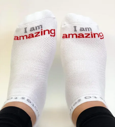 Vista 2 de notes to self Socks - Daily Affirmations, Inspirational Socks for girls & boys