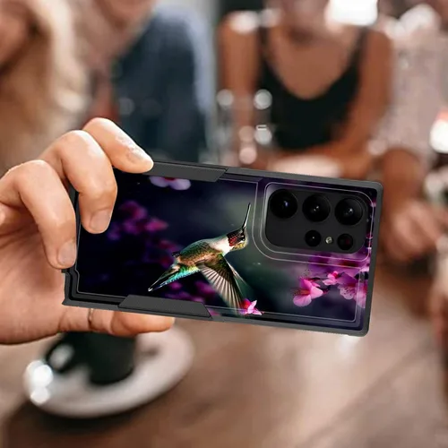 Vista 132 de Funda para Galaxy A14 5G, resistente de doble capa híbrida de policarbonato duro, goma suave, a prueba de golpes, funda protectora resistente