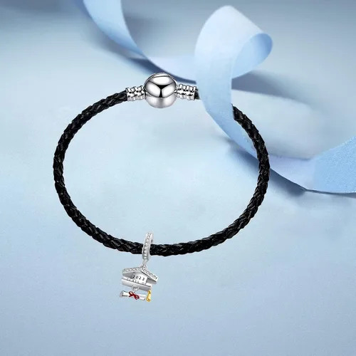 Vista 6 de MiWangLing Abalorio de regalo para niña de graduación 2023 para pulsera Pandora