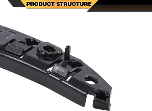 Vista 6 de CNNELL Par de soporte de parachoques delantero izquierdo y derecho compatible con Tesla Model 3 2017-2020