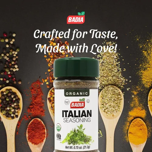 Vista 2 de Badia Condimento italiano orgánico 0.75 oz - Hierbas aromáticas para recetas italianas