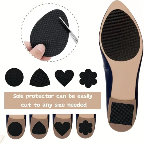 Vista 3 de Almohadillas antideslizantes para zapatos, protectores de suela de zapatos para la parte inferior de los zapatos, 6 suelas antideslizantes