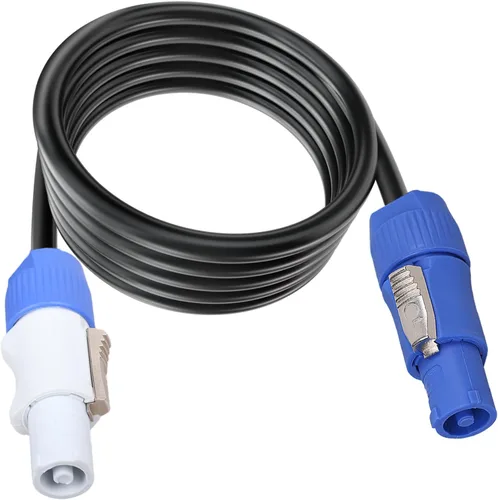 Vista 9 de Cable de alimentación PowerCon de 3 pines, entrada a salida, cable de extensión de alimentación de 12 AWG, se adapta a luz de escenario, haz