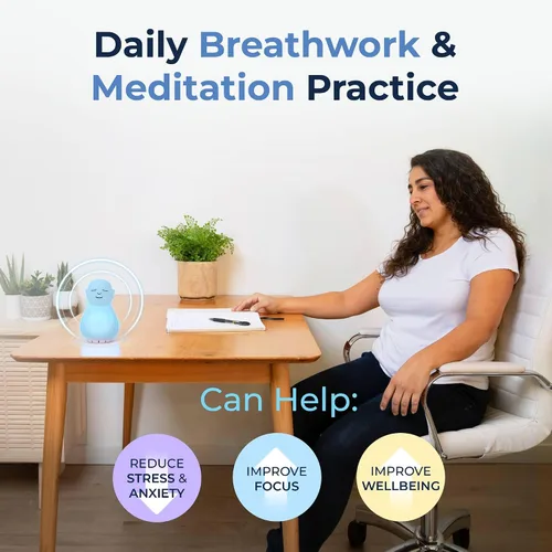 Vista 4 de Mindsight "Buddha de la Respiración" Herramienta Guiada de Meditación Visual para la Atención Plena Disminuye tu Respiración y Tranquiliza tu
