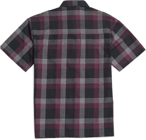 Vista 6 de YAGO Camisa de manga corta para hombre con botones de algodón y ajuste relajado
