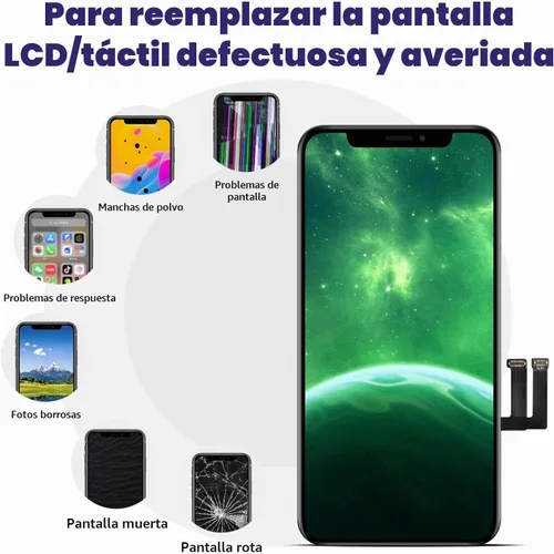 Vista 4 de Reemplazo de pantalla para iPhone XR de 6.1 pulgadas en negro, MrR.OMW 3D Touch LCD FHD Display Digitizer Frame Assembly para A1984, A2105, A2106