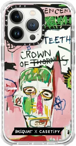 Vista 9 de CASETiFY Funda Ultra Impact para iPhone 13 Pro - Bearly Awake - Clear Frost