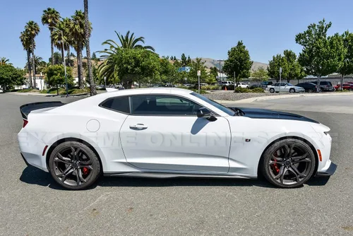 Vista 6 de Reemplazo para Chevrolet Camaro SS 2016-Actual Splitter de labio de parachoque delantero estilo ZL1 con panel de rocker lateral en par