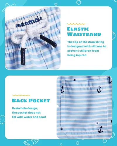 Vista 212 de maamgic Traje de baño para niños con forro de compresión elástico para niño