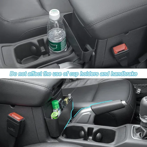 Vista 7 de PIMCAR 3 accesorios interiores compatibles con Jeep Wrangler JL/JLU 2018-2026 y Gladiator JT Truck 2020-2026, incluyendo organizador de consola