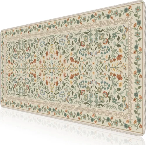Vista 10 de iCasso Alfombrilla de mouse estética pequeña con diseño floral, mini alfombrilla de mouse portátil rosa, antideslizante y cómoda, de tela para mouse