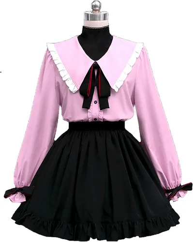 Vista 2 de ZBQYGO Disfraz de cosplay de Miku de anime para mujer, vestido de vampiro de Halloween