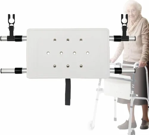 Vista 9 de Asiento plegable para asiento acoplable, capacidad máxima de peso de 250 libras, rango ajustable: 20 a 24 pulgadas (B)