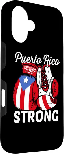 Vista 3 de Guantes de boxeo con la bandera de Puerto Rico para iPhone 16 Boricua Puerto Rican Pride Case