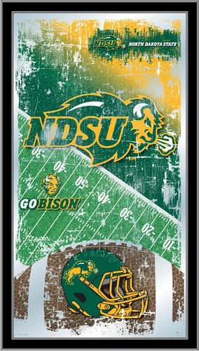 Vista 77 de Espejo de fútbol Appalachian State de 15" x 26" por Holland Bar Stool Company Appalachian State University