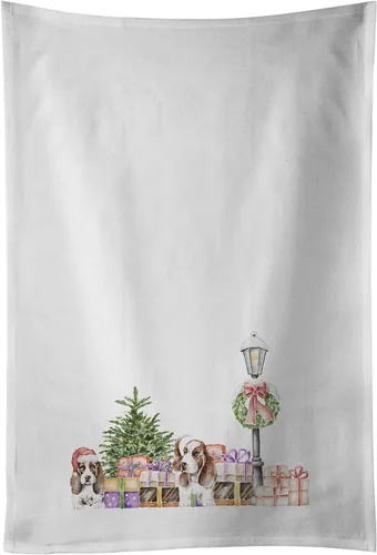 Vista 57 de Caroline's Treasures CK8100WTKT - Juego de 2 toallas de cocina con diseño de bulldog francés con diseño de país de las maravillas navideñas