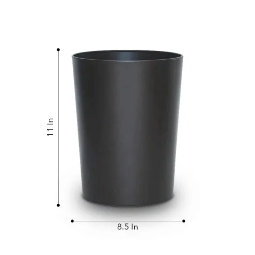 Vista 2 de SEDLAV Papelera, Bronce de metal, 11". Bote de basura pequeño ideal, para: Papelera de baño, Papelera de oficina, Papelera para dormitorio, Papelera