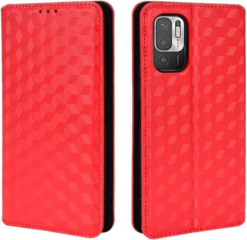 Vista 11 de Funda con tapa para Xiaomi Redmi Note 10 4G/Note 10S 4G, patrón 3D Cartera de cuero premium Kickstand Cubierta de cierre magnético Negro