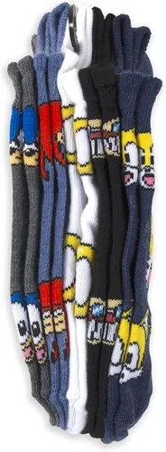 Vista 3 de Sonic The Hedgehog boys Sonic 5 Pack No Show Socks