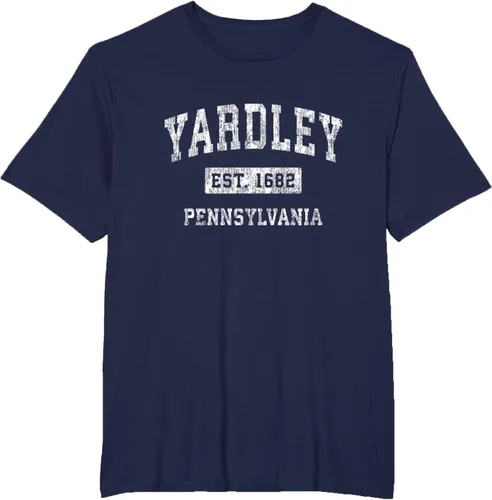 Vista 59 de Yardley Pennsylvania PA - Camiseta de manga corta, diseño deportivo