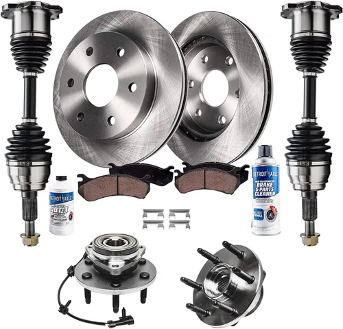 Vista 99 de Detroit Axle - 4 rotores de freno para Ford 1994-2004 Mustang, rotores de freno de disco delanteros y traseros 1995 1996 1997 1998 1999 2000 2001