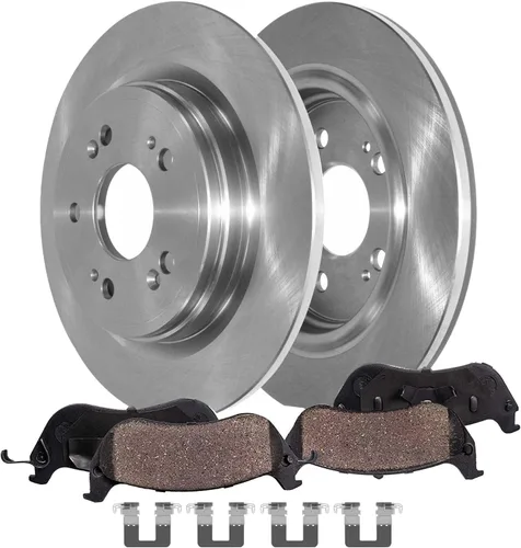 Vista 18 de Detroit Axle - Pinzas de freno traseras para el lado del pasajero + pastillas de freno de cerámica con herramientas de repuesto para Acura CL TL