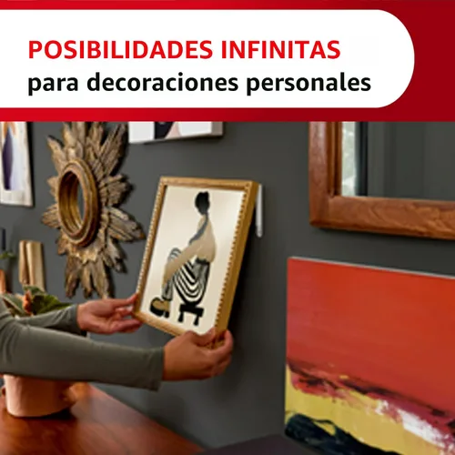 Vista 7 de Command Clear - Paquete de ganchos y tiras variados para colgar hasta 19 artículos, organiza sin daños