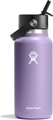 Vista 63 de Hydro Flask de boca ancha con tapa Flex de pajita de 24 onzas Agave