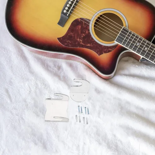 Vista 4 de DOITOOL Soporte de pared para guitarra horizontal, acrílico transparente acústica/clásica/eléctrica, soporte para ukelele banjo, exhibición