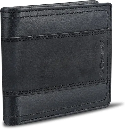 Vista 66 de Columbia Billetera plegable para hombre, múltiples ranuras para tarjetas, ventana de identificación