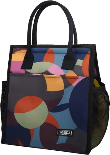 Vista 19 de Bolsa de Almuerzo Aislada para Mujeres, Bolsas de Almuerzo Pequeñas de 6.75L con Múltiples Bolsillos, Bolsa Térmica Reutilizable para Trabajo